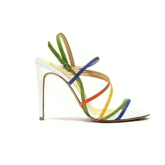 ALEXANDRE BIRMAN Strappy Leather Slingback Mult—Color Sandals - Picture 9 of 16